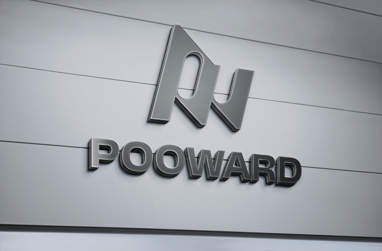 logo metallico pooward